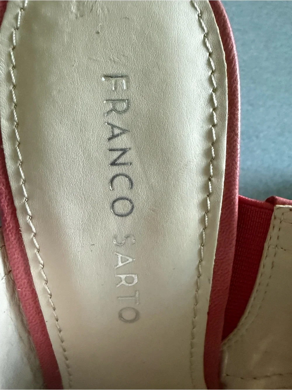 Franco Sarto leather wedge